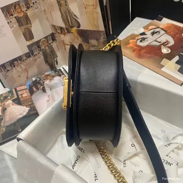 First Bag Ru SMALL BOY BAG MESSENGER CHANEL  0509
